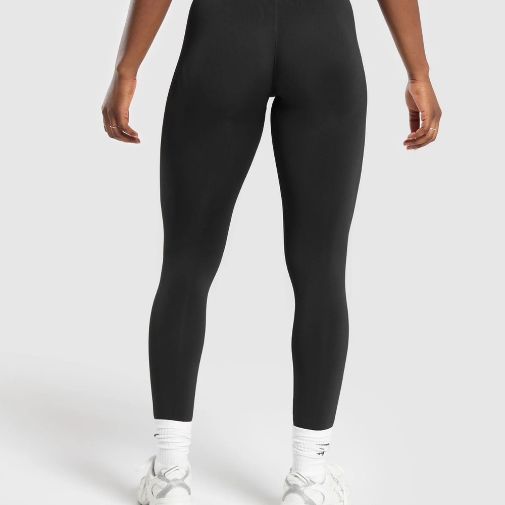 Black Women's Athletic Leggings - Picture 3 of 3
